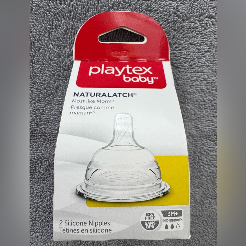 Playtex baby Naturalatch (2) silicone nipples.